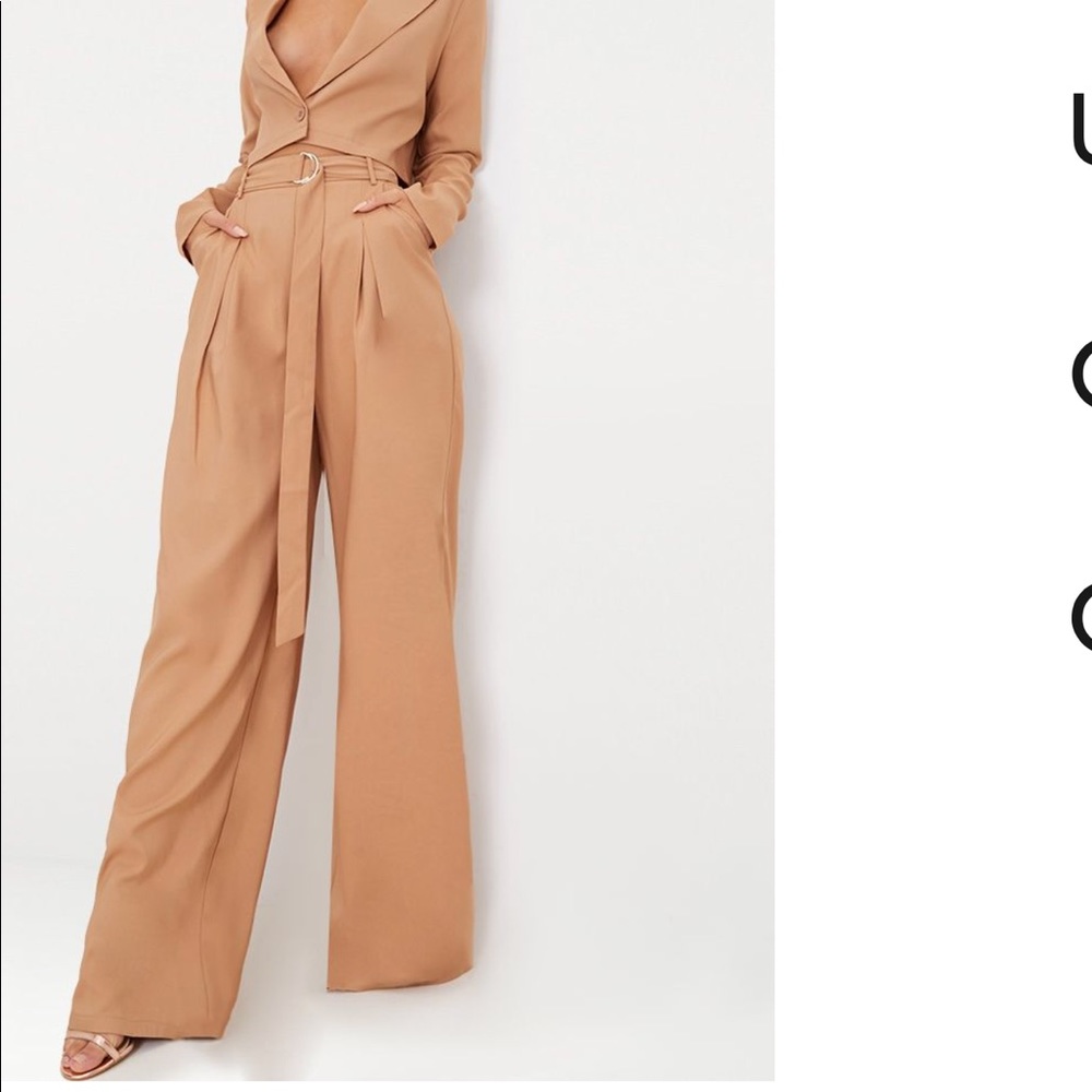 BRAND NEW w. TAGS PLT Camel Wide Leg Pants